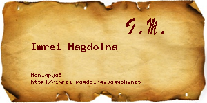 Imrei Magdolna névjegykártya